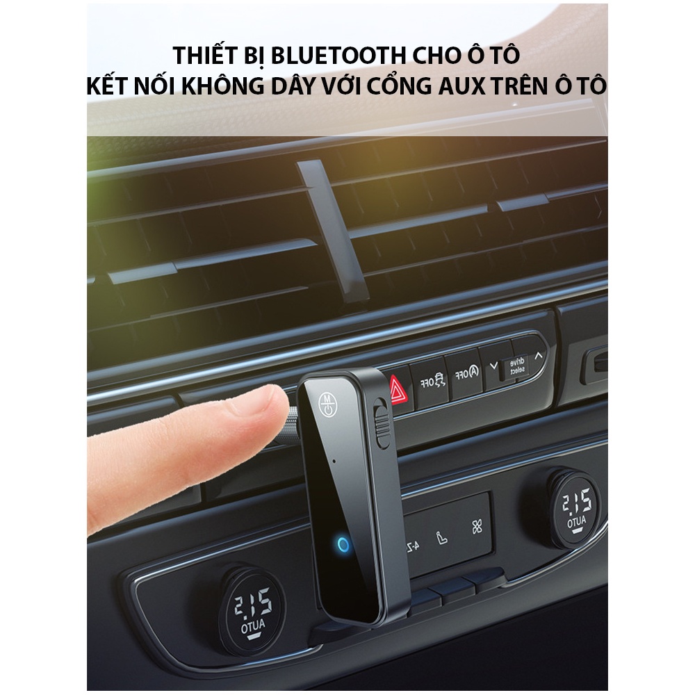 Bộ Thu Phát Bluetooth 5.0 C28 2 trong 1 có giắc cắm 3.5mm cáp sạc usb dành cho xe hơi -dc4987