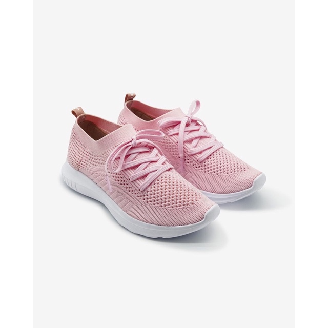 giày thể thao dây buộc lười nữ hàng việt nam, sneaker đi học đi chơi thể thao du lịch(trắng-hồng)