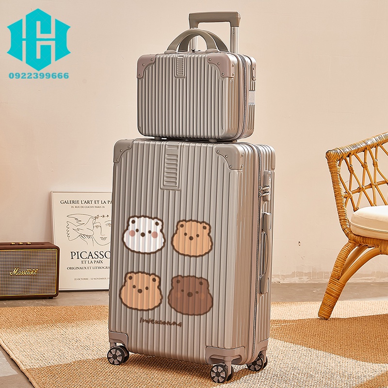 Vali thời trang Xe Đẩy Trường Hợp Dung Tích Lớn Mạnh Mẽ Và Bền Đẹp