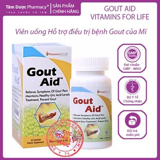 GOUT AID - Mỹ Hỗ trợ điều trị, phòng ngừa bệnh gút, viêm khớp, tăng acid uric