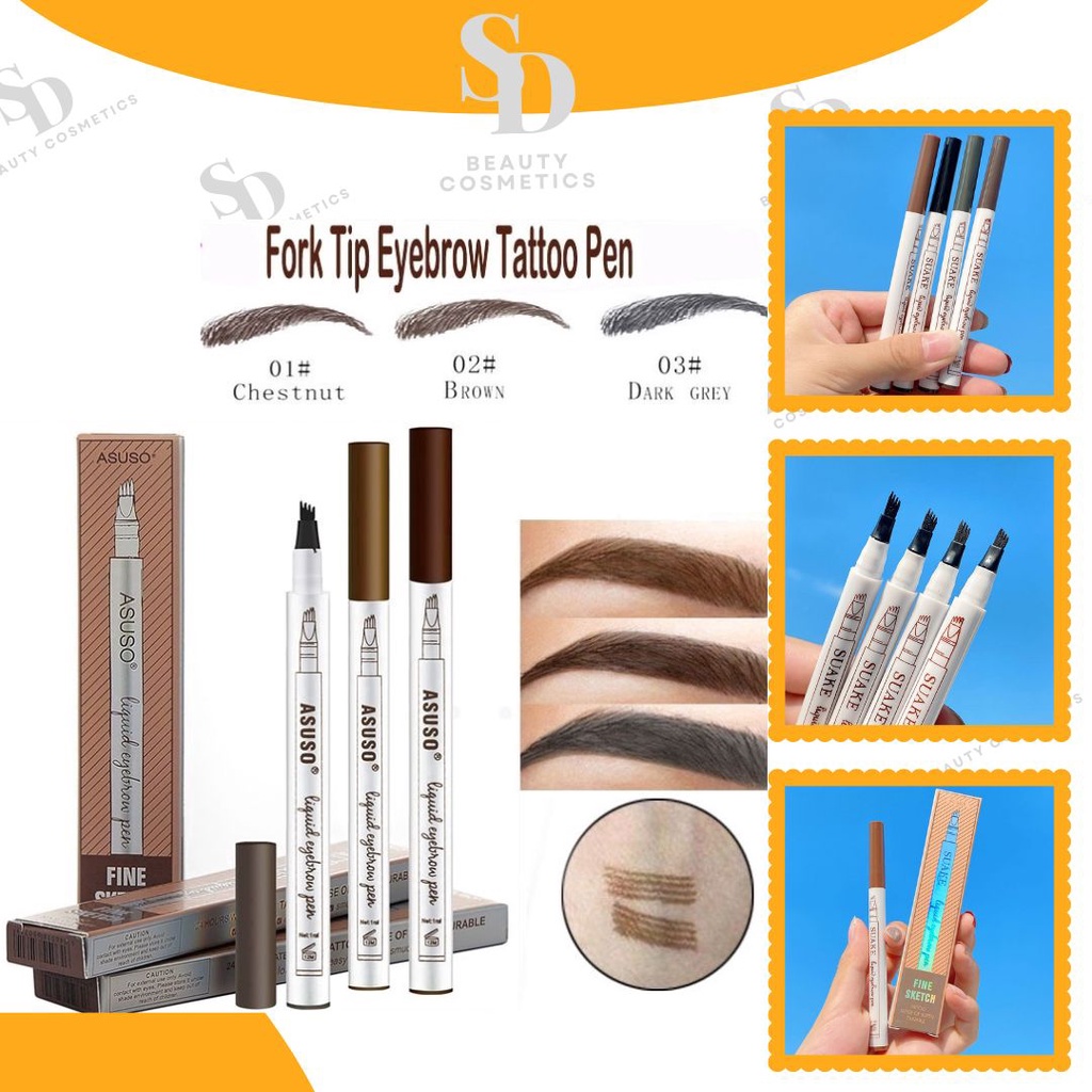 Bút lông kẻ mày phẩy sợi SUAKE Liquid Eyebrow Pen