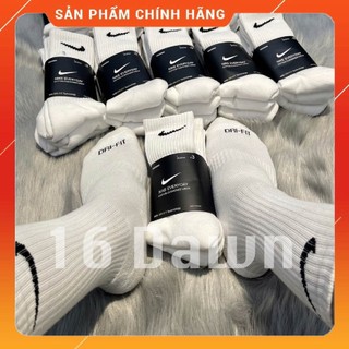Tất Nike Dri-fit thể thao pack 3 đôi cổ cao, cổ trung