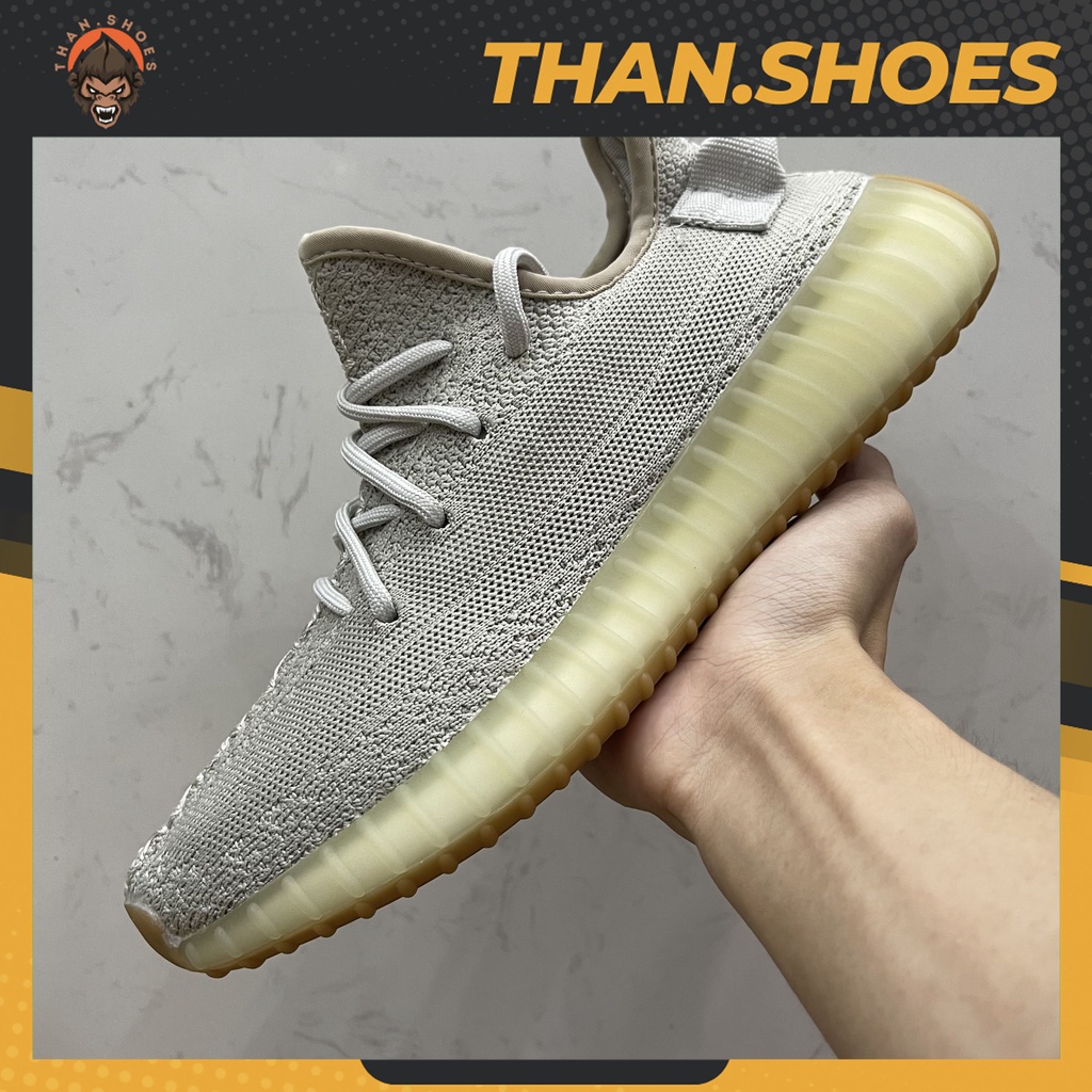 Giày 350 V2 Sesame, Yz 350 Xám Xi Măng - Than.Shoes