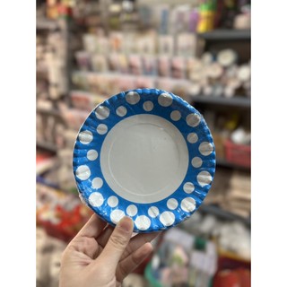 20 cái đĩa giấy mẫu chấm bi size 16cm