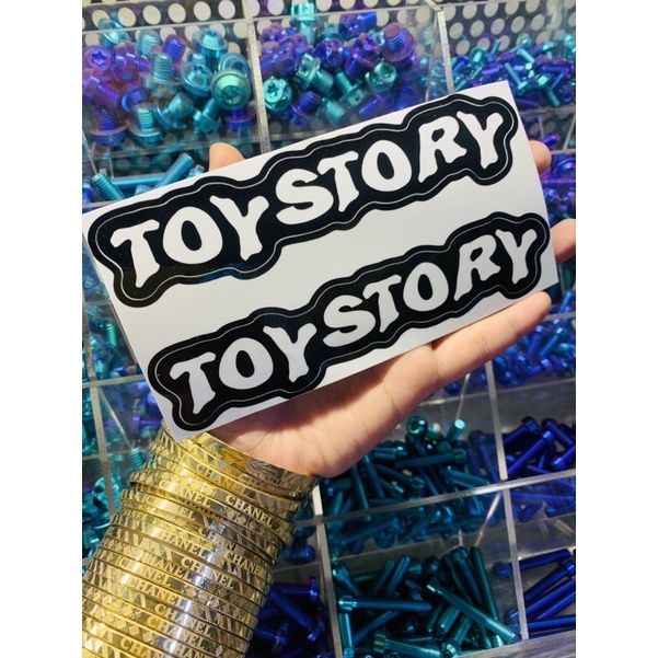 TEM LOGO STICKER GẤU DÂU SIÊU CUTE