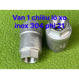 Van một chiều lò xo, van một chiều đứng, luppe inox, van một chiều vật liệu inox 304