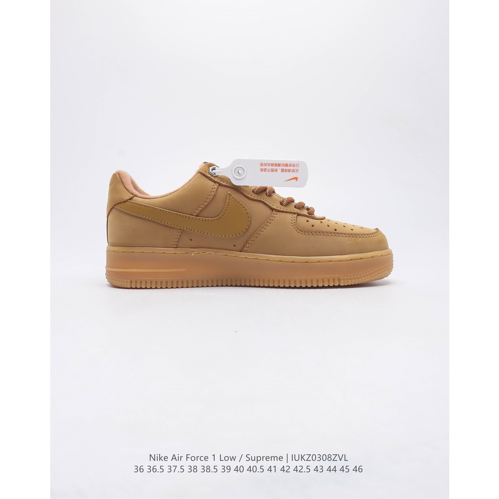 Giày Best Original Quality *like*auth like*authentic Sneaker *_Supreme x Nike_ Air Force 1 Low"07"Wheat Flax"_* DN1555-2