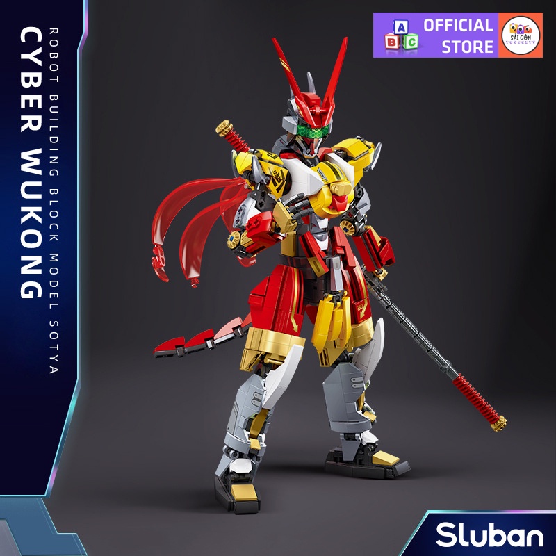 Đồ Chơi Lắp Ráp Xếp Hình Mô Hình ROBOT Hulk Buster Phiên Bản Chiến Đấu & Ngộ Không Máy Cyber Wukong Với 600+ PCS