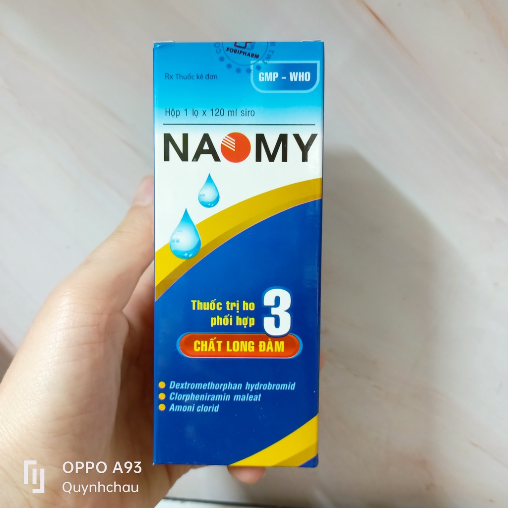 SIRO LONG ĐỜM NAOMY CHAI 120ML