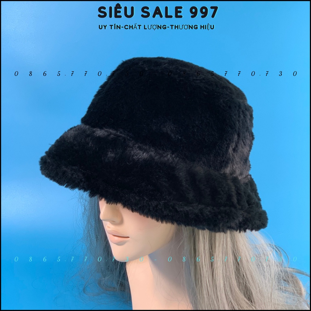 MŨ TAI BÈO QUẢNG CHÂU TRƠN CHẤT LÔNG THỎ MỊN MỀM MẠI THỜI TRANG NỮ CÓ DÂY ĐIỀU CHỈNH