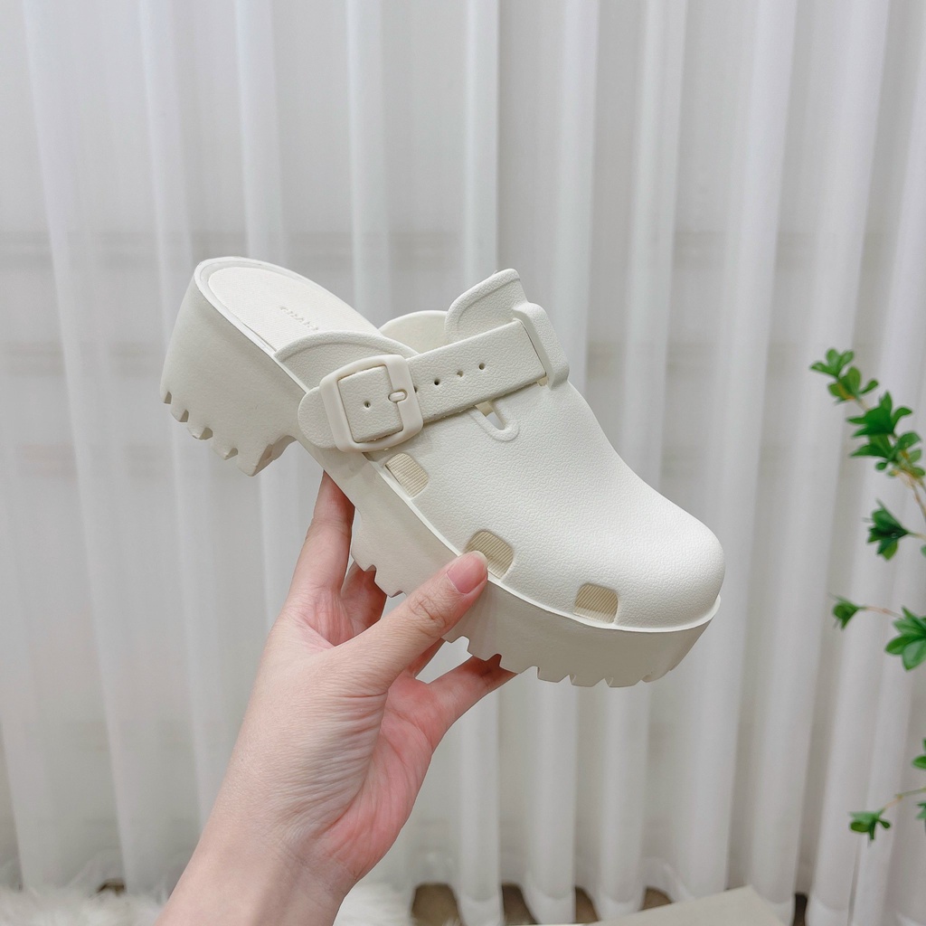 Sục nhựa CNK siêu nhẹ, quai đai nâng đế 5cm