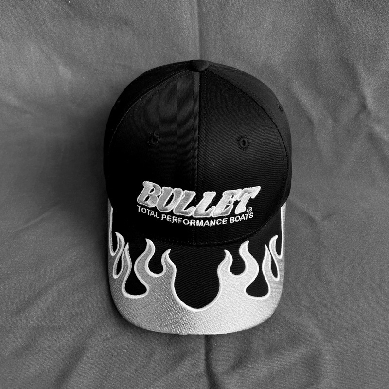 Nón lửa lưỡi trai BULLET_chất liệu cotton_màu đen_ dành cho nam và nữ