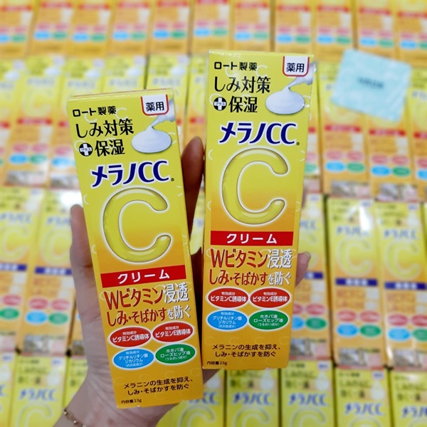 Serum melano cc làm sáng da mờ thâm nám, tàn nhang và dưỡng da, Melano CC 20ml & CC Melano 23g Nhật