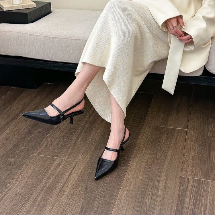 Giày Cao Gót Mũi Nhọn Thiết Kế Quyến Rũ Thời Trang