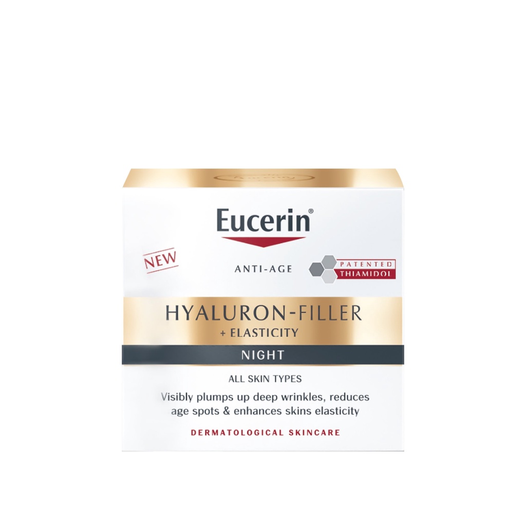 Kem dưỡng lão hóa cho da kém đàn hồi và nếp nhăn sâu ban đêm Eucerin Hyaluron Filler Elasticity Night 50ml