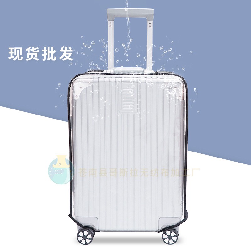 Vỏ bọc trong suốt vali kéo size 20, 24 inch bằng vải bảo vệ, chống bụi, chống xước