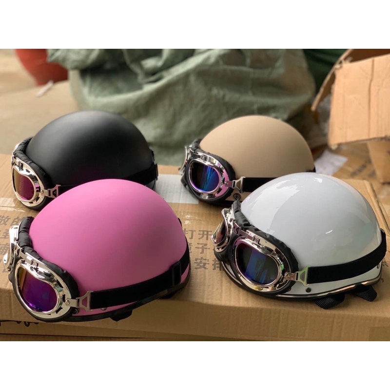 Mũ bảo hiểm Vep, hd loại đẹp,mũ phượt có kính