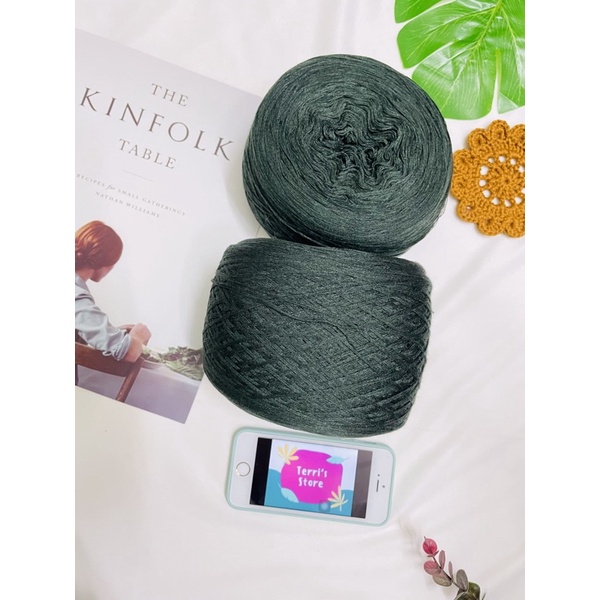 Sợi Tencel - Sợi chập 4 cỡ 0.8mm - Sợi mền, mát và bóng nhẹ - Dùng cho đan móc áo, váy bikini, áo dài...