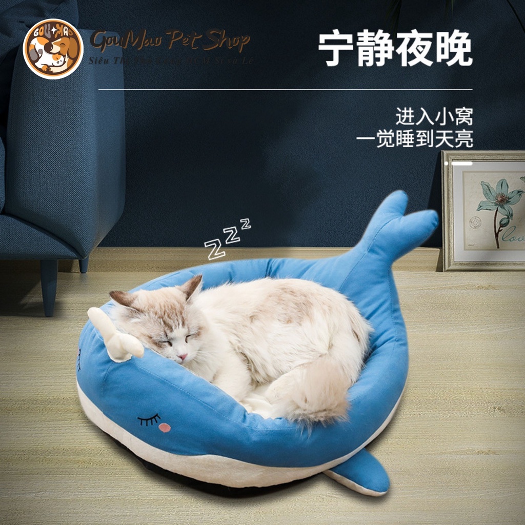 Đệm / Nệm cho chó mèo kiểu dáng Cá voi và Vịt - Goumao Pet