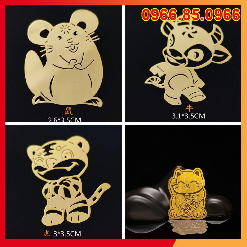 Miếng dán linh phù hình 12 con giáp đẹp