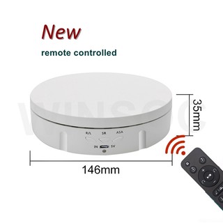 Giá đỡ màn hình xoay Điều khiển từ xa 10KGS 3 tốc độ 2 hướng Bàn xoay trang sức #146RM