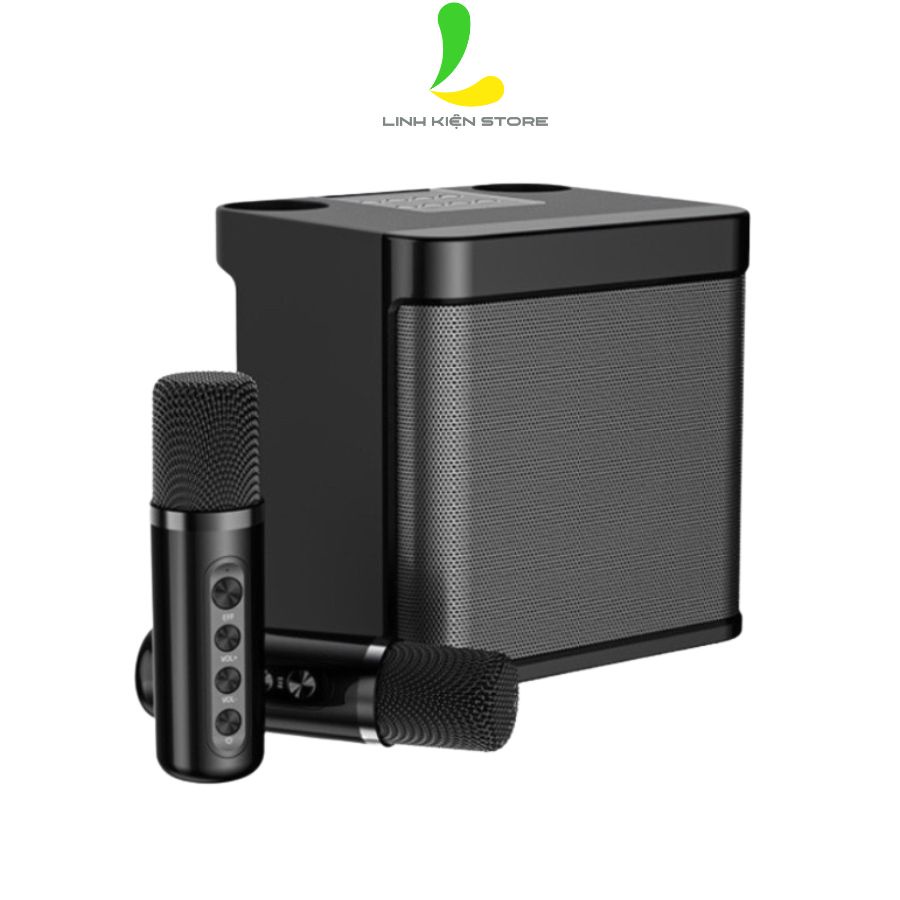 Loa Bluetooth Karaoke Su-Yosd YS203 - Loa xách tay mini YS-203 chất liệu nhựa ABS, công suất 35W kèm 2 micro không dây