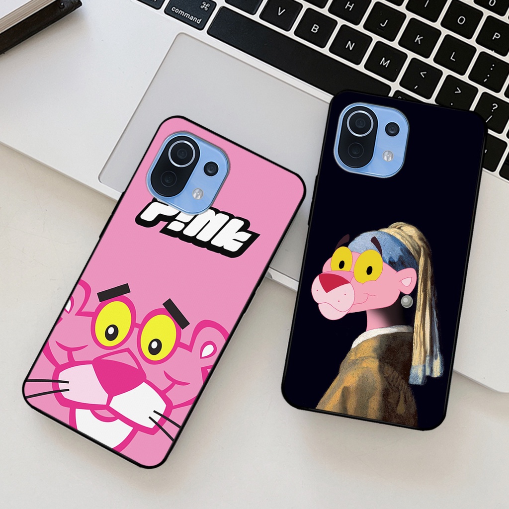 Ốp lưng Xiaomi Mi 11 / Mi 11 Lite in hình gấu dâu losto, báo hồng pink panther cute hottrend