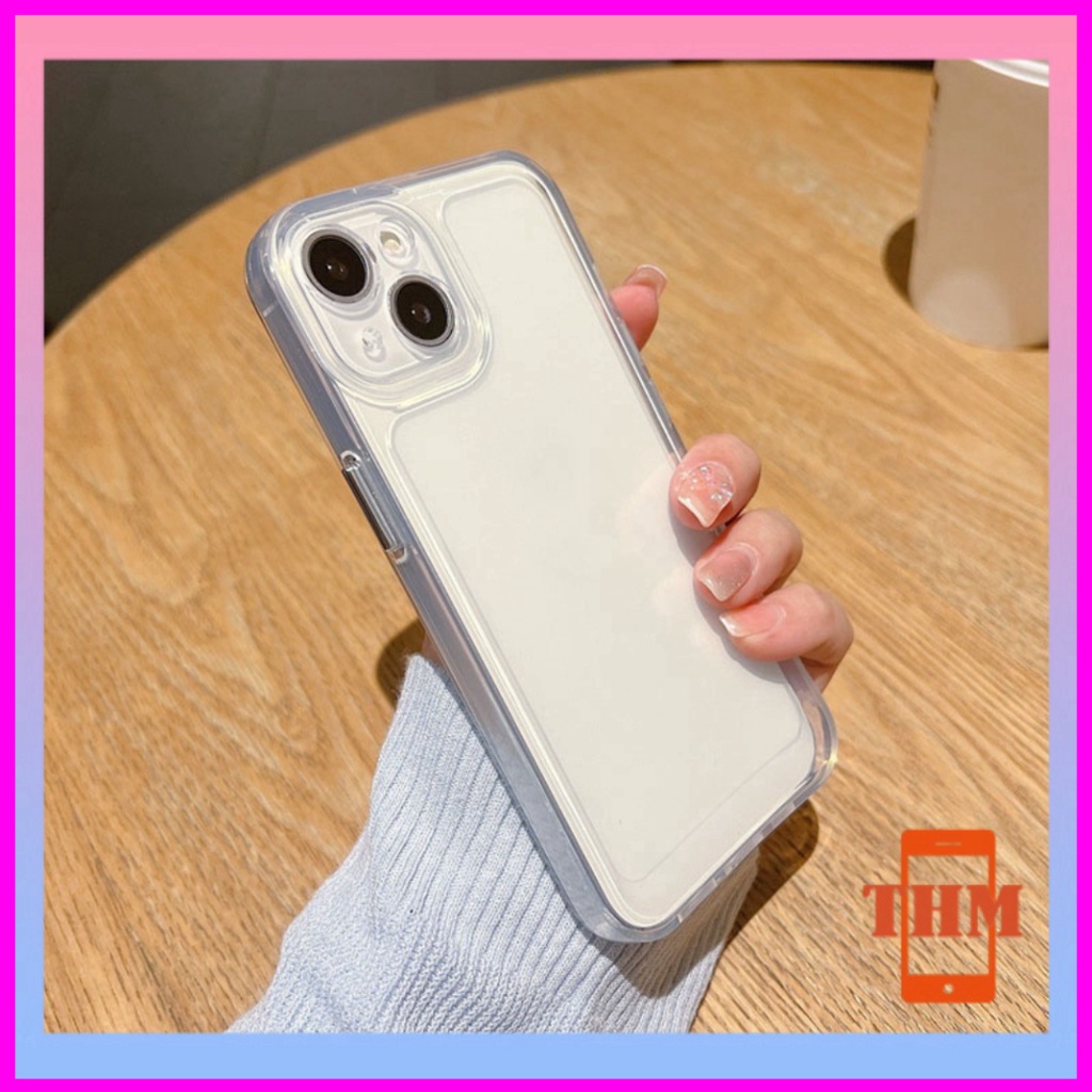 Ốp lưng iphone Trong Suốt Viền Thẳng Chống Sốc Cho iphone 6/6plus/6s/6splus/7/7plus/8/8plus/x/xr/xs/11/12/13/pro/max/plu