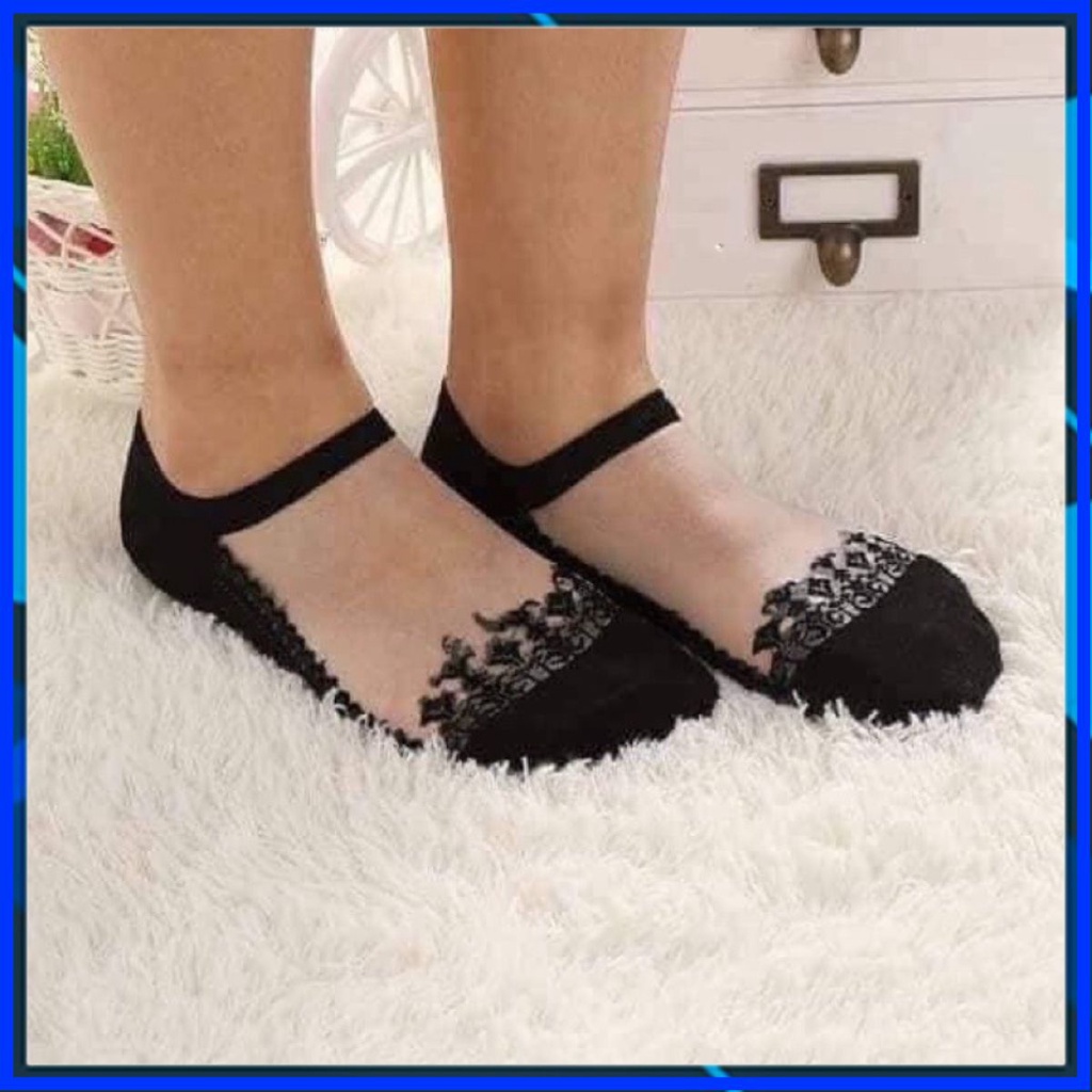 [combo 2 đôi] tất hài  ren mềm mại dễ đi , tất dành cho mùa hè thông thoáng mát chông hôi chân, vớ h