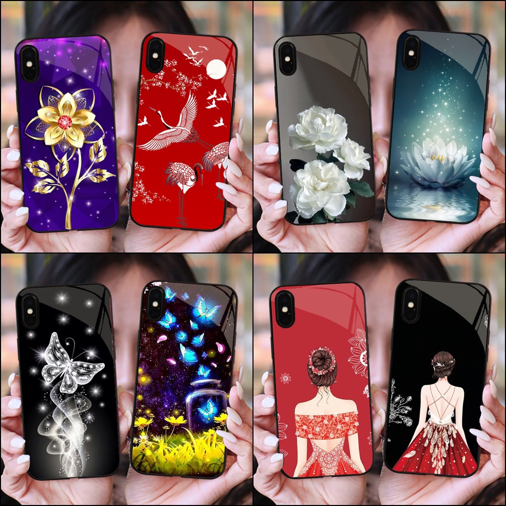Ốp Lưng KÍNH BÓNG IPHONE X, XS, XS MAX PHIÊN BẢN MỚI