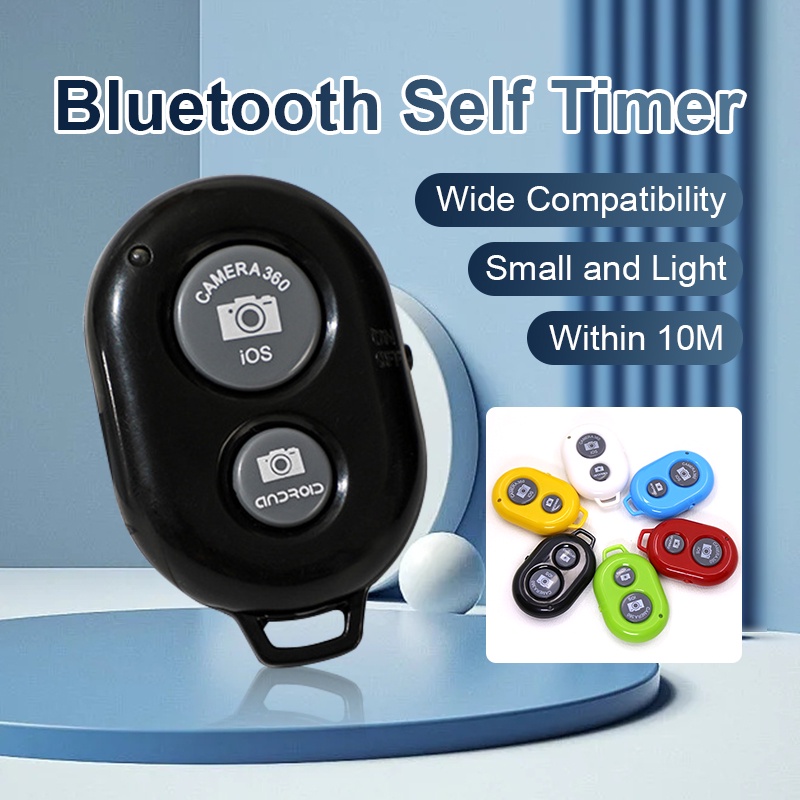 Nút Remote Shutter，Nút Bấm Bluetooth Điều Khiển Từ Xa 6 Màu Chính Hãng Bimboo Chụp Ảnh Bluetooth Tích Hợp Hệ Điều Hành