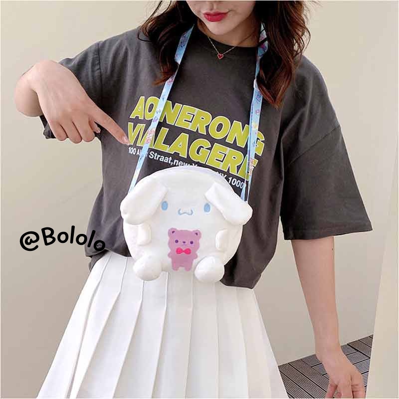 Bololo Túi Đeo Chéo Hình Hoạt Hình Melody Nhồi Bông Xinh Xắn