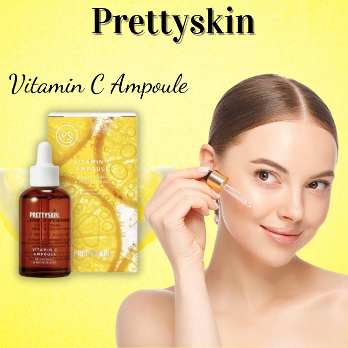 Tinh Chất Dưỡng Trắng Mờ Thâm Nám Prettyskin Vitamin C Ampoule Serum 50ml