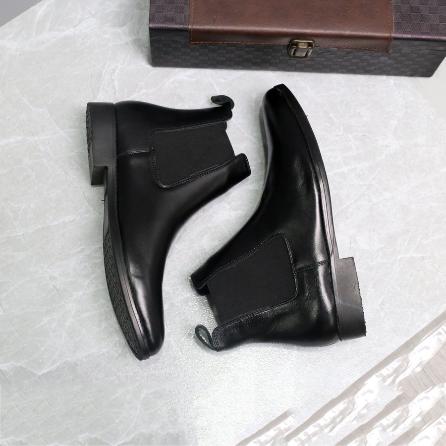 Giày da chelsea boots INICHI G1091 da bò nguyên tấm