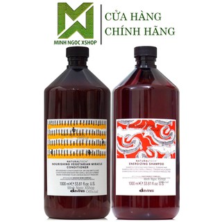 Combo dầu gội chống rụng tóc Davines Energizing và dầu xả thực vật Nourishing 1000ML chính hãng