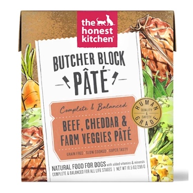 Pate The Honest Kitchen: Thực phẩm ướt Bò, Cheddar & Rau củ Nông trại