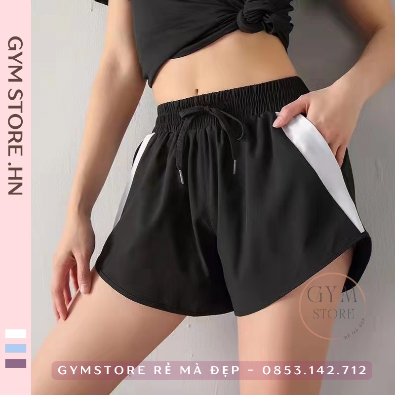 Quần Tập Gym Yoga Biker Short Đùi Ngắn Thể Thao Nữ 2 Lớp Thun Mềm Co Giãn Thoáng Mát Thoải Mái 102