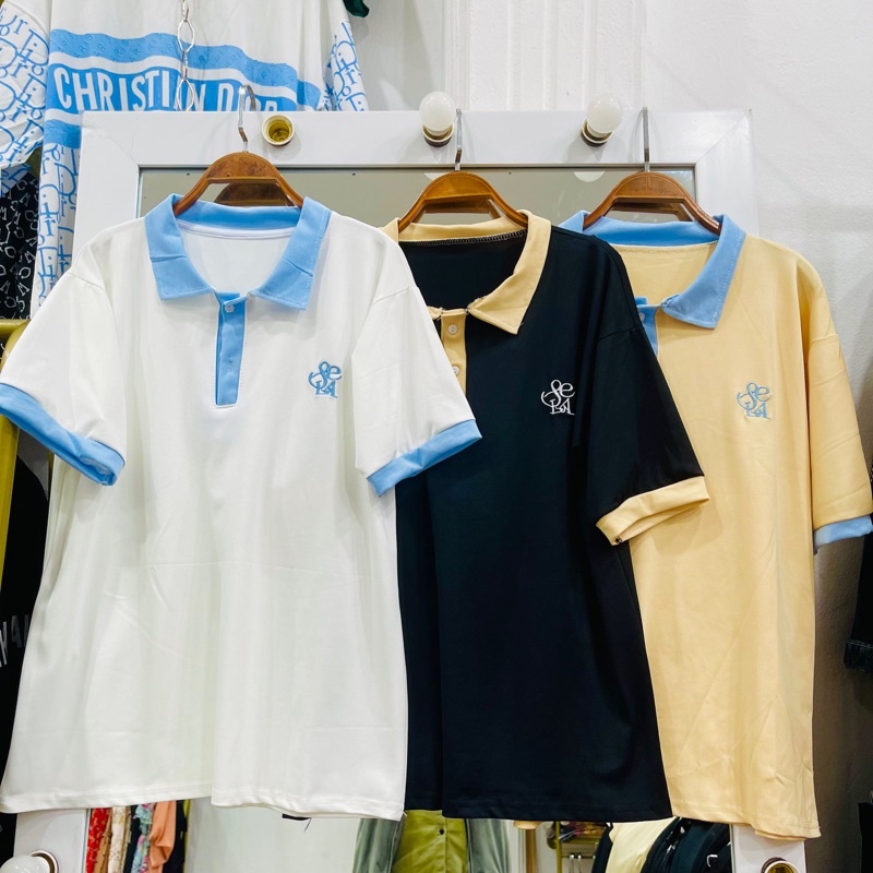 Áo  Polo Thêu chữ Logo SCLA nam nữ unisex - Áo cổ bẻ chất cotton cá sấu mềm và mát cực chất | BigBuy360 - bigbuy360.vn