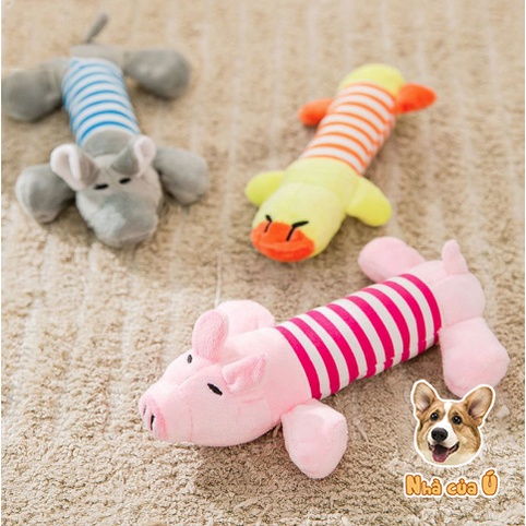 Đồ chơi gặm cho chó giảm stress -  Đồ Chơi Cho Chó Có Tiếng Kêu Hình Thú