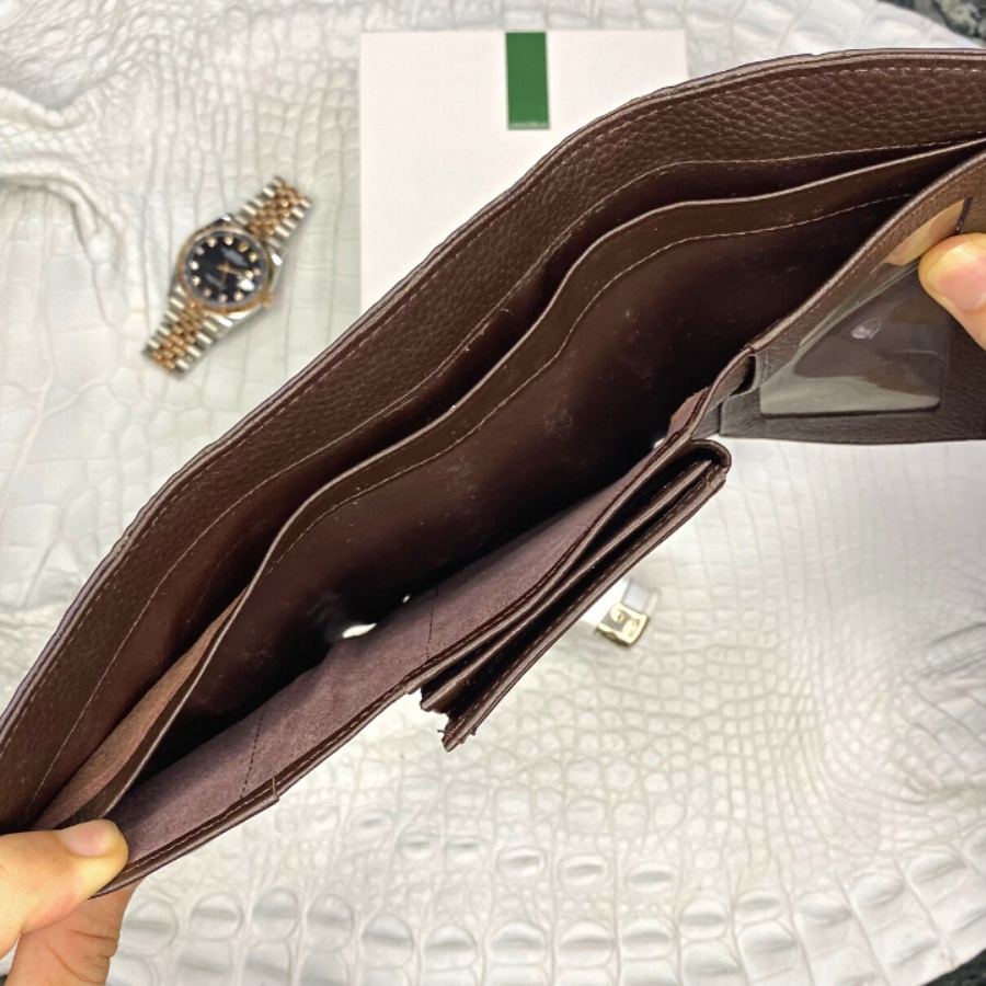 Ví Gấp 3 Da Cá Sấu Mini 2DO LEATHER Da V13 Kích Thước  Quà Tặng Cho Người Thân, Sang Trọng, Chính Hãng