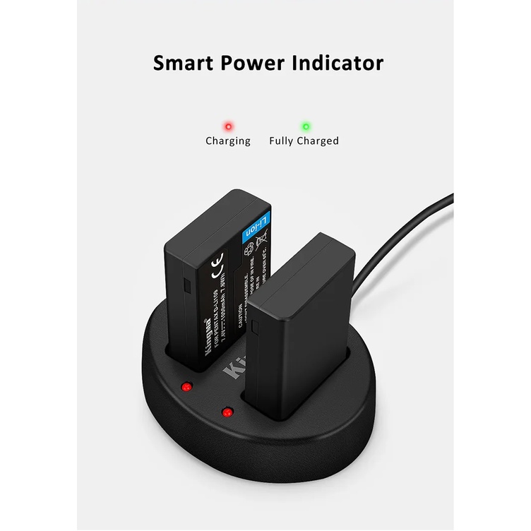 Pentax D-Li109 BC109 | Pin và sạc máy ảnh Pentax KR KS1 KS2 K2 K30 K50 K70 K500 hãng Kingma Pentax DLi109 Li109