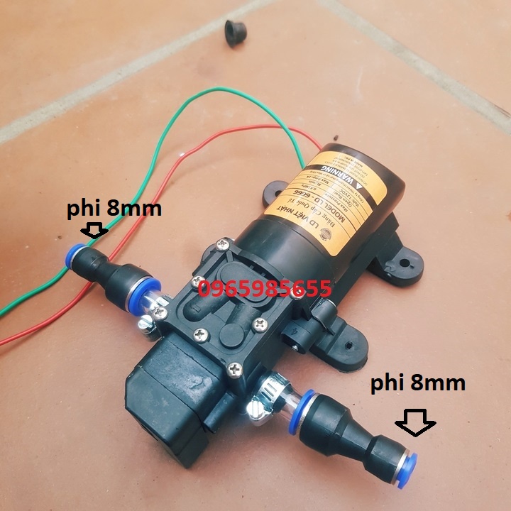 Máy bơm phun sương 12v, bơm tăng áp mini 12v có điều chỉnh tốc độ, nguồn 12v dùng cho máy phun sương