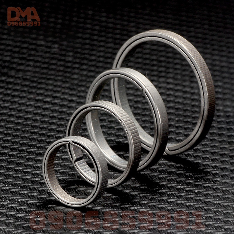 Vòng khoen móc khóa,ring phụ kiện EDC Titan
