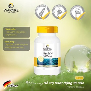 VIÊN DẦU CÁ FISCHOL OMEGA3 1000MG - WARNKE