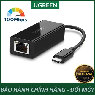 Cáp usb-c to lan tốc độ cao 10/100 / 1000 mbps ethernet ugreen 30287 50307 50737 chính hãng