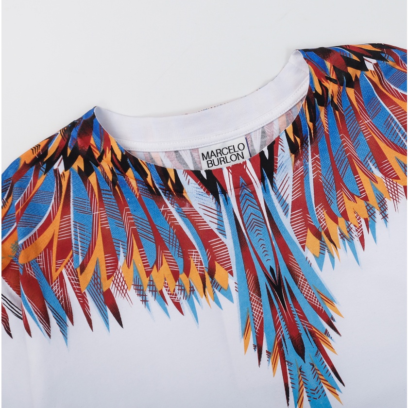 Áo Thun Cotton Ngắn Tay In Hình Đôi Cánh Fashiom MB Jungle Thời Trang