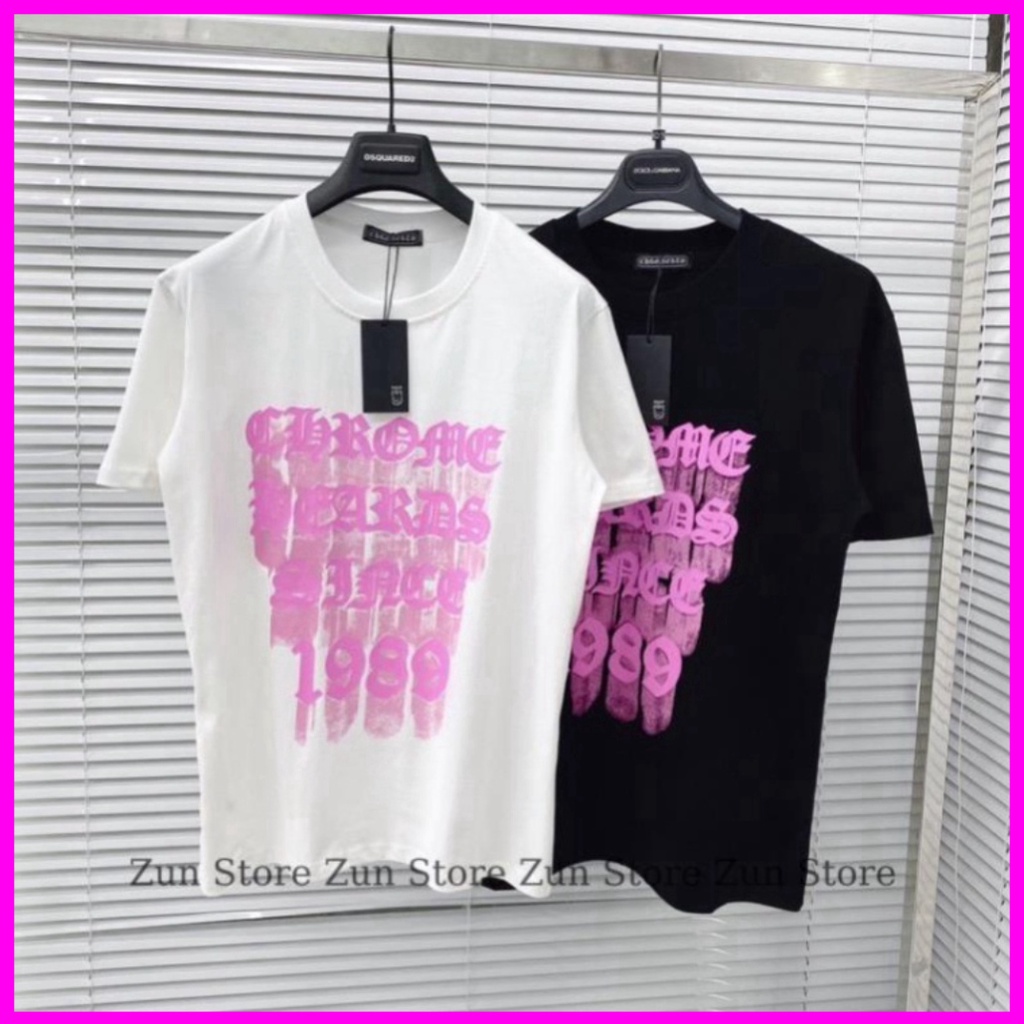 Áo Phông Nam Nữ Premium Cotton in Chữ Chrome Hearts 1989. Ao thun Unisex hotrend 2023. Giá sinh viên
