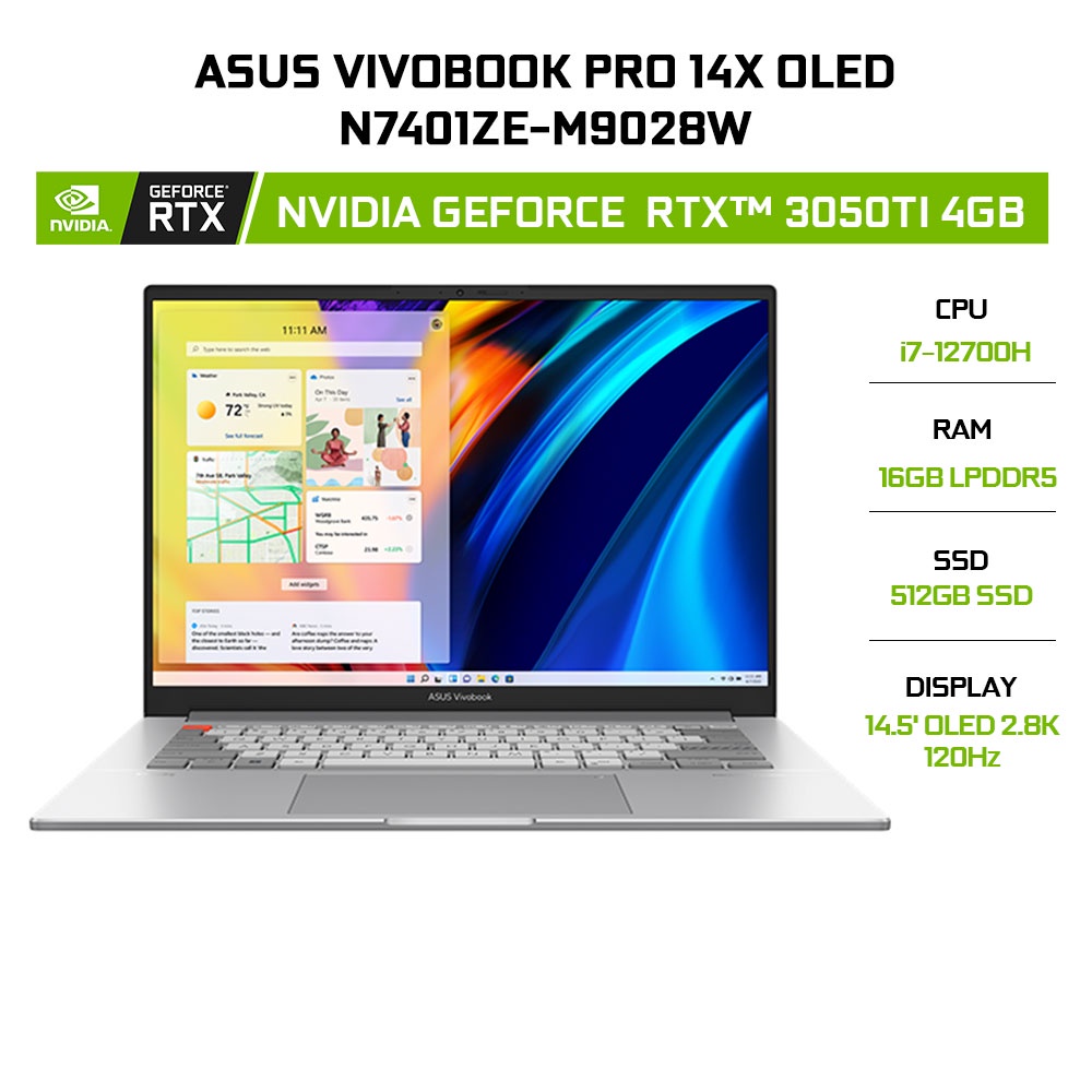 Laptop ASUS VivoBook Pro 14X OLED N7401ZE-M9028W 