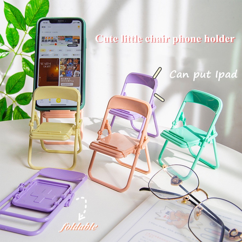 Giá Đỡ Điện Thoại Hình Ghế, Kệ Để Điện Thoại Xem Phim Gấp Gọn Siêu Cute