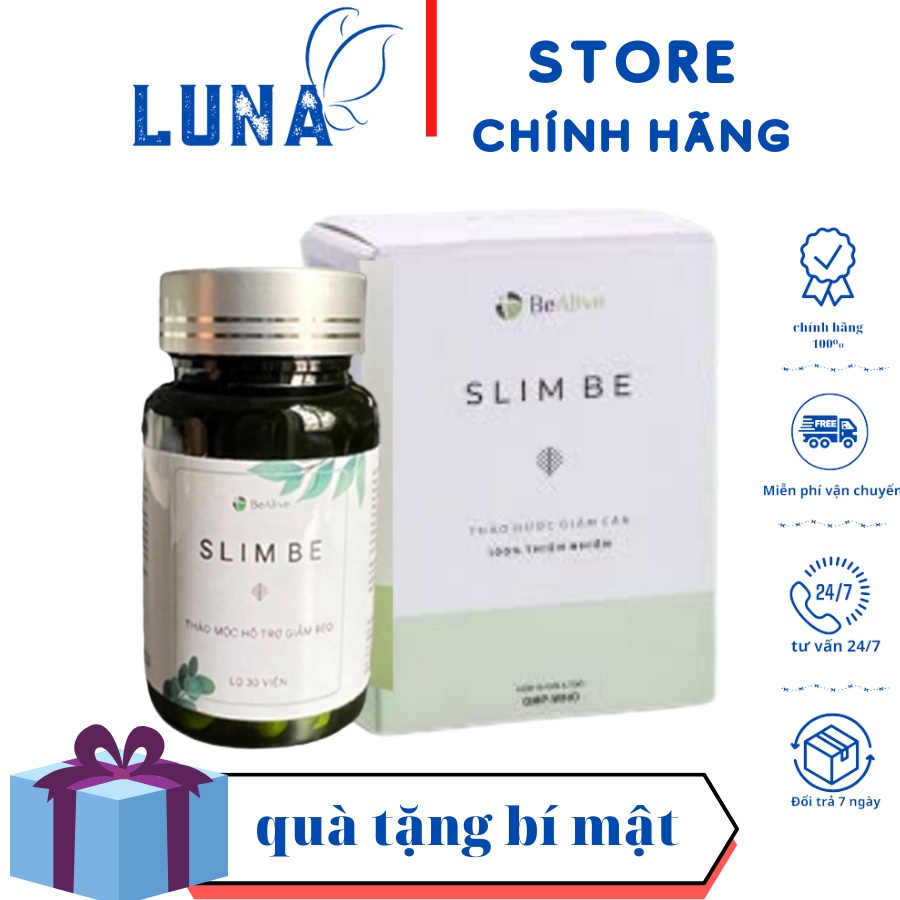 Giảm Cân Slim Be của Bealive viên uống giảm mỡ bụng hiệu quả an toàn nhanh cấp tốc Slimbe chính hãng